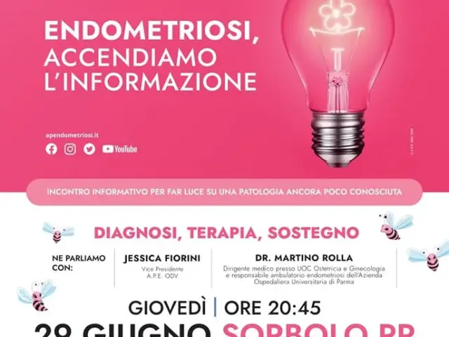 Giovedi' 29 giugno l'incontro “endometriosi, accendiamo l'informazione"