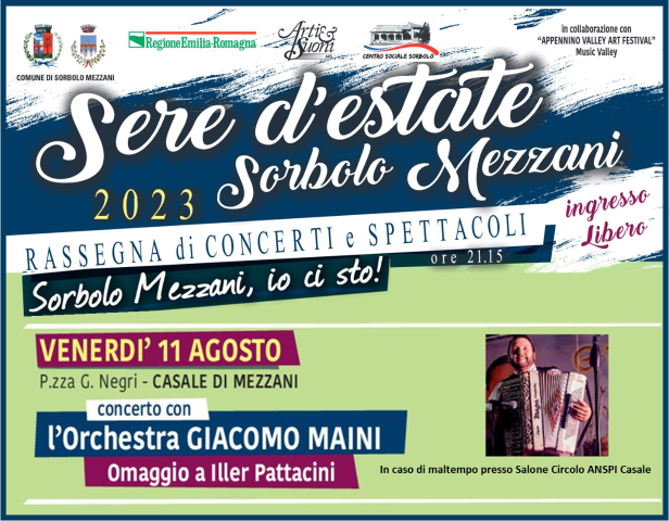 Rassegna "Sere d'estate": orchestra "Giacomo Maini"