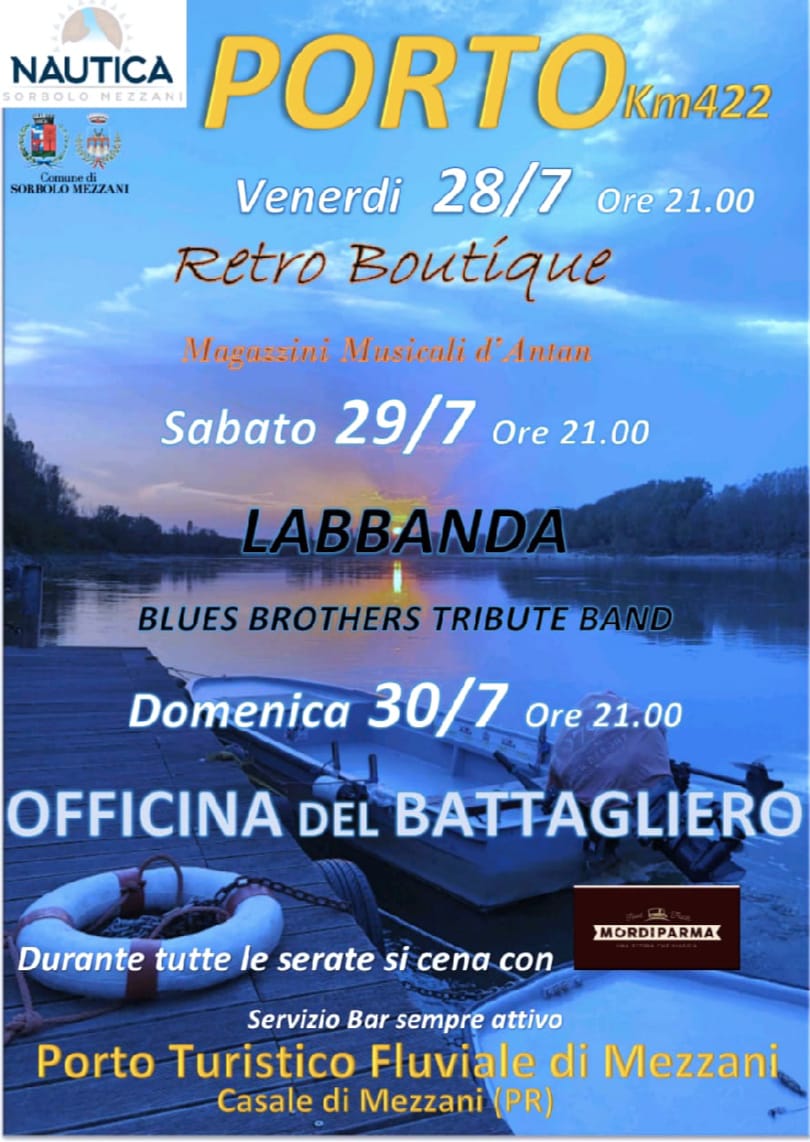 Concerti nel weekend al Porto di Mezzani