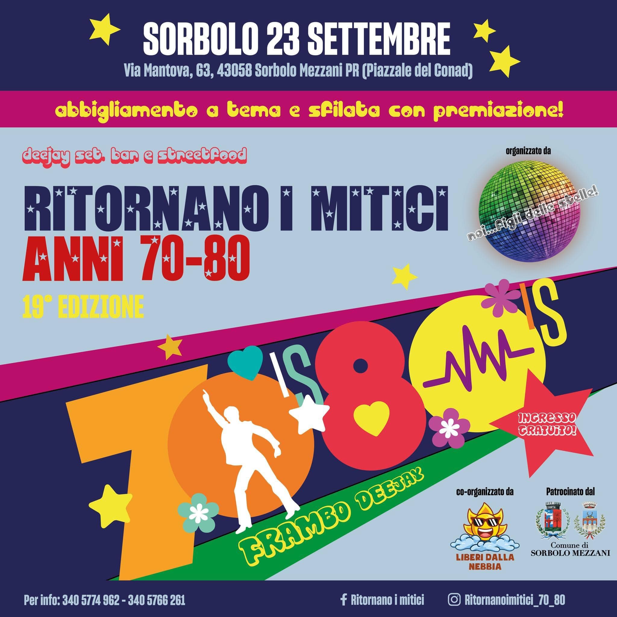 Ritornano i mitici 70/80