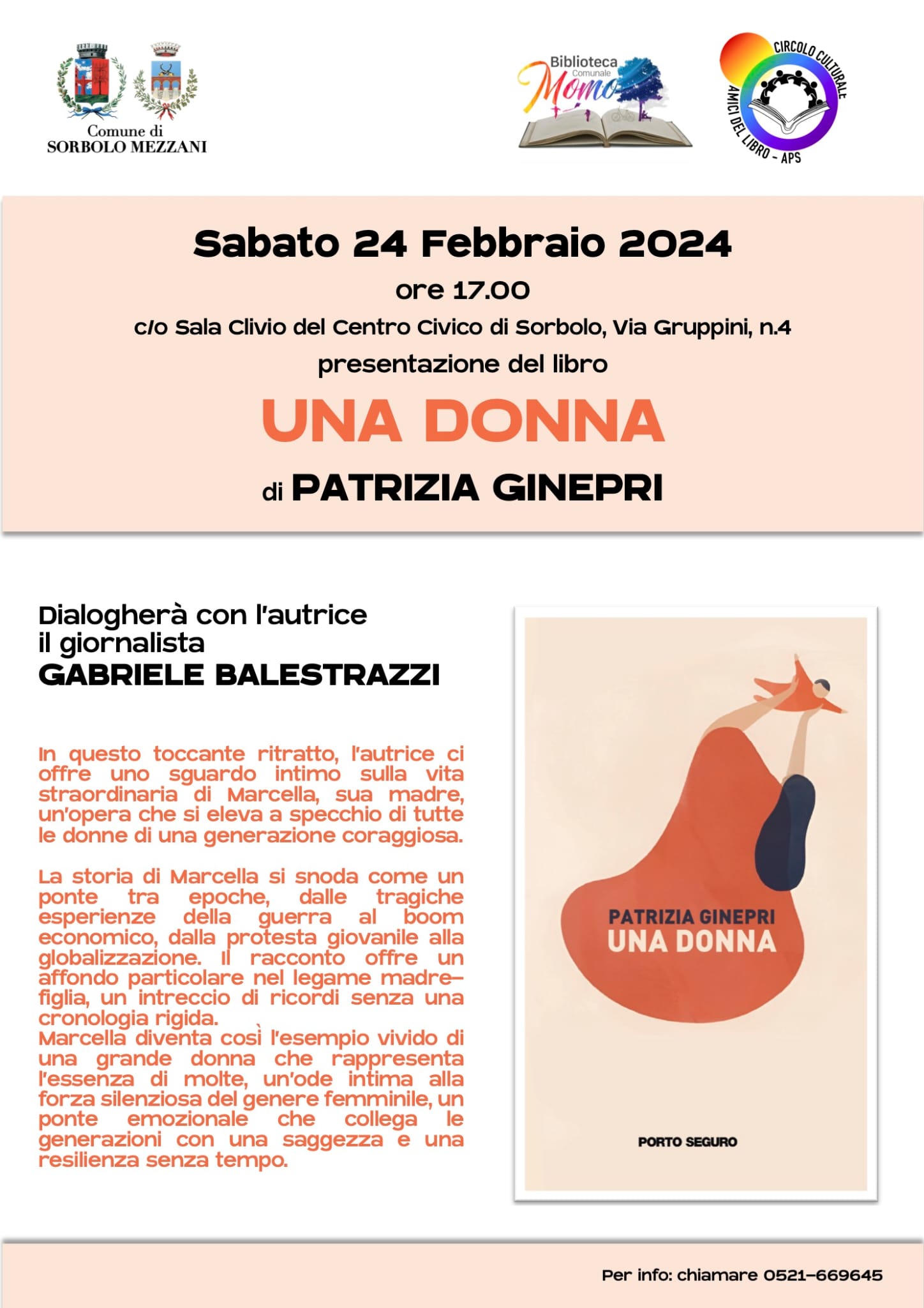 Presentazione libro "Una donna"