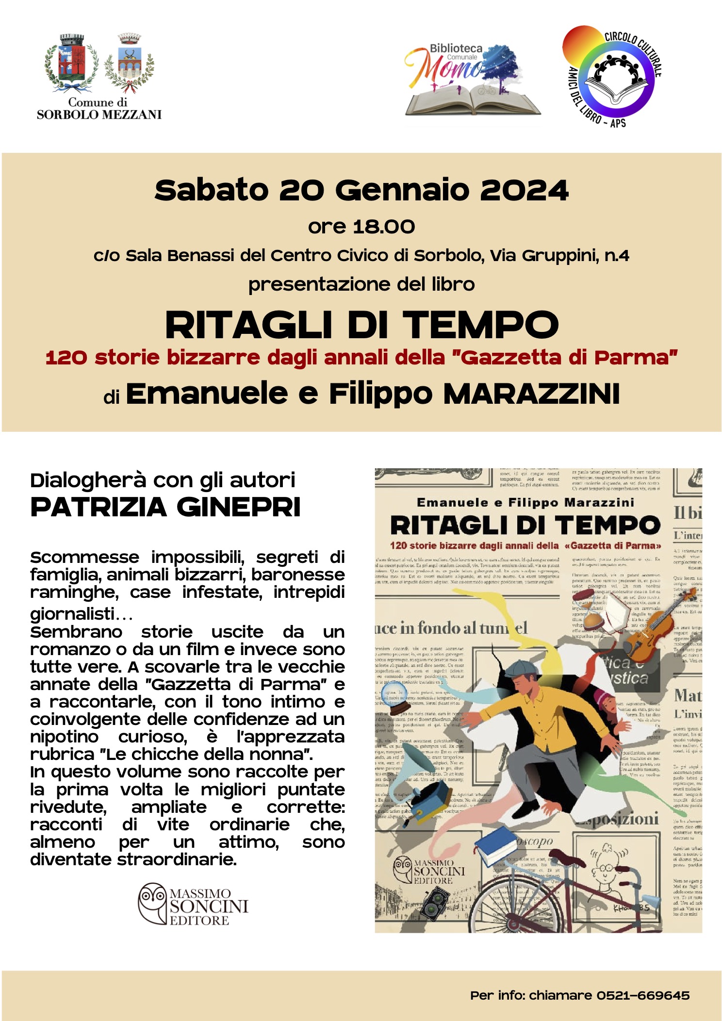 Presentazione libro “Ritagli di tempo"