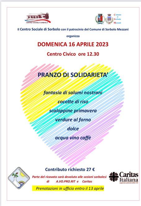 Pranzo di solidarieta'