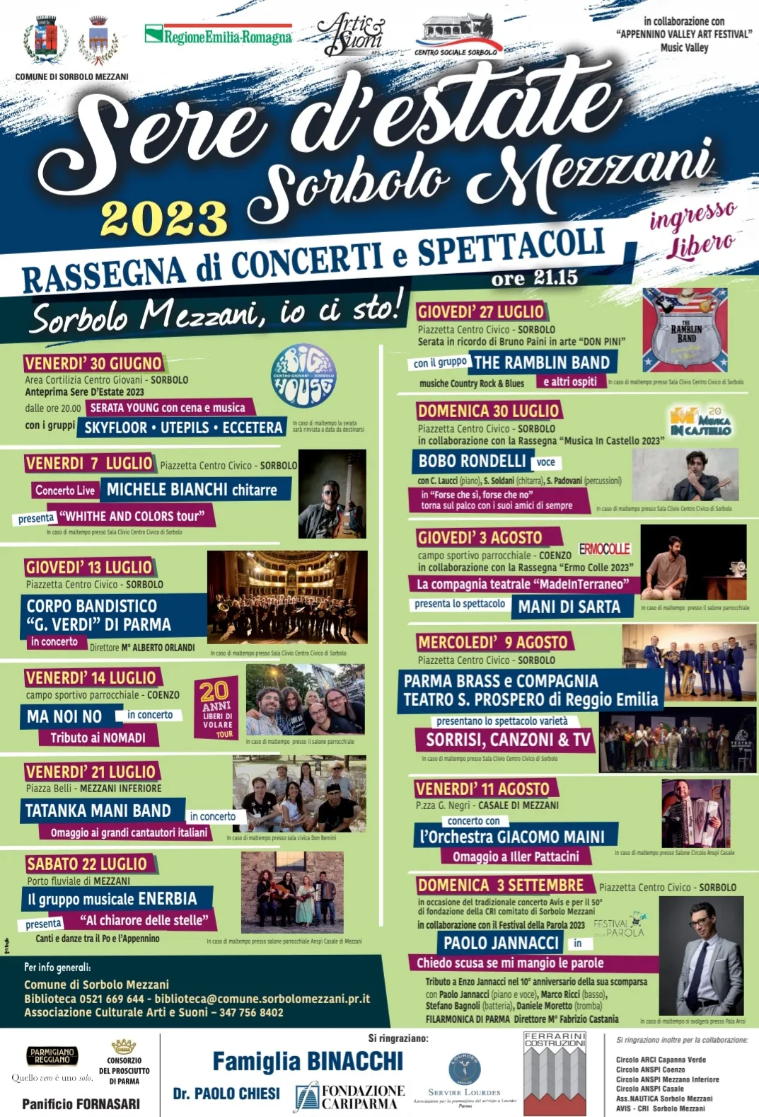 Rassegna "sere d'estate 2023"